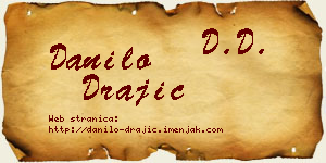 Danilo Drajić vizit kartica